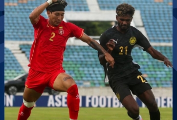 Trực tiếp Myanmar 1-0 Malaysia: Chủ nhà gây bất ngờ
