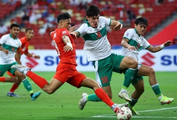 Báo Indonesia lo đội nhà tái diễn 'vận đen' trước Singapore