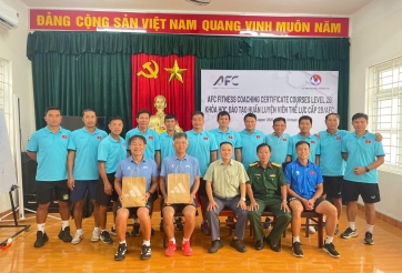Bế giảng khóa học Huấn luyện viên thể lực AFC cấp 2B năm 2026
