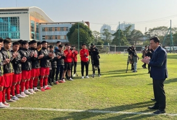 U20 Việt Nam nhận 'doping tinh thần' trước khi tham dự giải châu Á