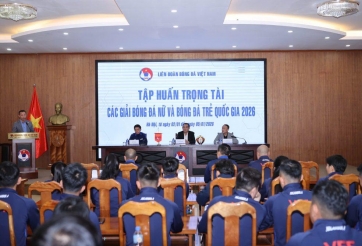 Bế mạc khóa tập huấn trọng tài các giải bóng đá nữ và bóng đá trẻ quốc gia 2026