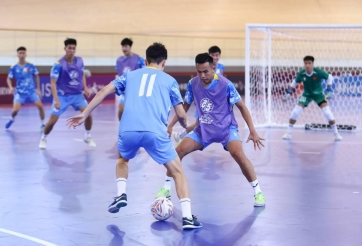 Tuyển futsal Việt Nam tập làm quen sân thi đấu chính thức