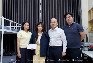 VFF có hành động ý nghĩa với tuyển thủ Việt Nam bị gãy tay