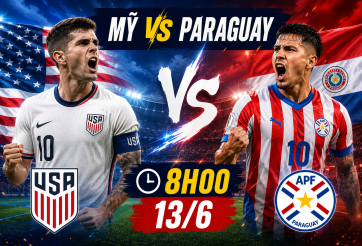 Trực tiếp bóng đá Mỹ vs Paraguay, 8h00 hôm nay 13/6