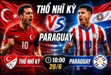 Link xem trực tiếp Thổ Nhĩ Kỳ vs Paraguay hôm nay 20/6 trên VTV - World Cup 2026