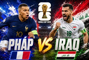 Trực tiếp bóng đá Pháp vs Iraq, 4h00 hôm nay 23/6