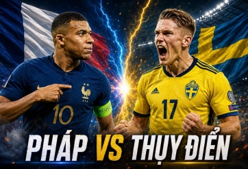 Trực tiếp bóng đá Pháp vs Thuỵ Điển: Đã có đội hình ra sân