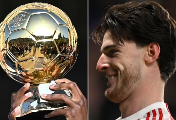 Declan Rice bất ngờ gọi tên chủ nhân Quả bóng vàng 2026