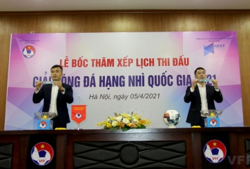 Vĩnh Phúc, Hòa Bình rơi vào bảng 'tử thần' ở Hạng Nhì 2021