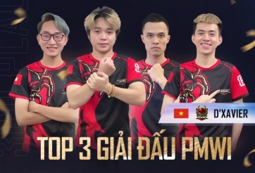 PUBG Mobile: Đạt top 3 tại PMWI 2021, D'Xavier được VNG thưởng nóng 100 triệu