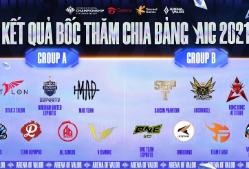 AIC 2021: Team Flash và SGP rơi vào bảng 'tử thần'