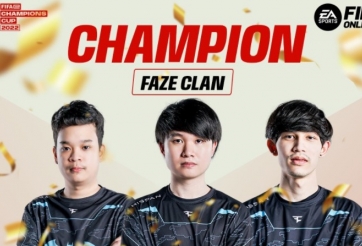 FIFA Online 4: FaZe Clan lên ngôi FIFAe Champions Cup 2022