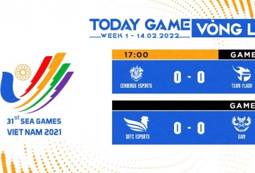 Lịch thi đấu SEA Games 31 LMHT hôm nay 14/2