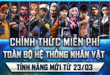 Free Fire: Tất tần tật về 'Hệ thống trải nghiệm full nhân vật'
