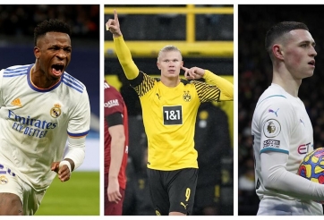 Top những cầu thủ trẻ đắt giá nhất thế giới năm Tân Sửu: Vinicius vượt mặt Haaland, sao người Anh áp đảo quân số