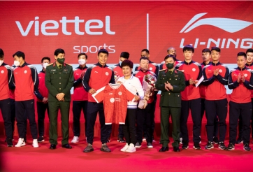 Li-Ning tiếp lửa bóng đá Viettel thăng hoa mùa giải mới