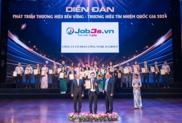Job3s.vn lọt Top 10 thương hiệu bền vững quốc gia - Trái ngọt trên hành trình tiên phong ứng dụng AI thông minh vào nền tảng