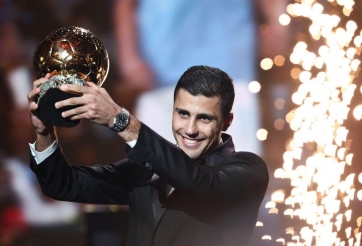 Số tiền mà Rodri nhận được khi giành Quả bóng Vàng 2024