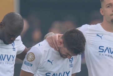 Rúben Neves và João Cancelo khóc nức nở trong phút mặc niệm Diogo Jota