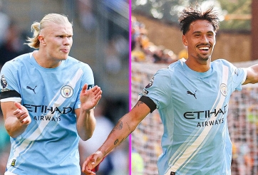 Haaland và Reijnders tỏa sáng, Man City vùi dập Wolves ở trận ra quân
