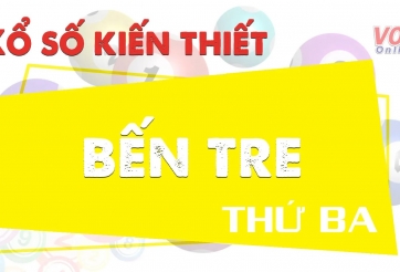XSBTR hôm nay 25/06 - Kết quả xổ số Bến Tre