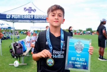 Con trai Messi nối gót cha, cho con trai Ronaldo 'hít khói' về danh hiệu