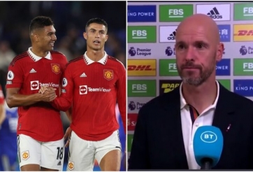 Ten Hag chính thức lên tiếng về việc đá chính của Ronaldo và Casemiro: 'Vua C1' sẽ tiếp tục 'dự bị mòn ghế'?