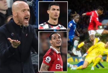 Toàn đội Man Utd hứng trọn cơn lôi đình từ Ten Hag sau khi hoà Chelsea
