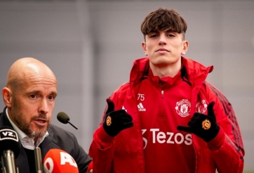 Sao trẻ Man Utd bị Ten Hag 'chấn chỉnh' sau khi ra mắt tại Europa League