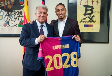 CHÍNH THỨC: Barca giữ chân thành công Raphinha