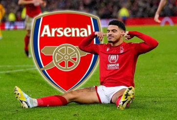 Arsenal muốn chiêu mộ tiền vệ 100 triệu Bảng của Nottingham