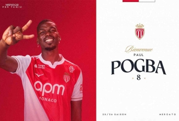AS Monaco chính thức công bố bom tấn Paul Pogba!