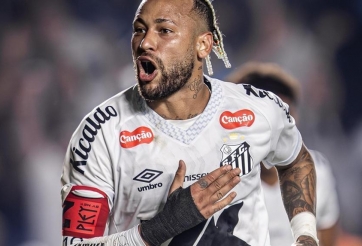 Neymar tỏa sáng, ghi bàn phút 85 giúp Santos chiến thắng