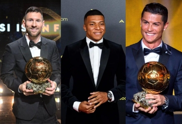 Mbappe ghi tên vào lịch sử Quả bóng Vàng, sánh vai cùng Messi và Ronaldo