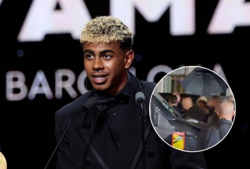 Lamine Yamal bị la ó dữ dội sau lễ trao Quả bóng Vàng 2025