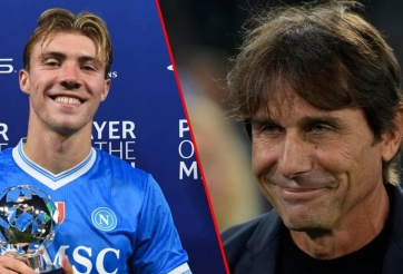 Conte khiến MU 'muối mặt' khi chỉ ra lý do Hojlund thăng hoa ở Napoli