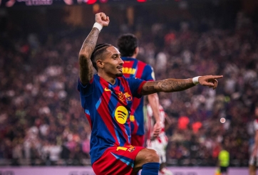 Raphinha có màn trình diễn điểm 10 giúp trận Barca 'hủy diệt' Bilbao