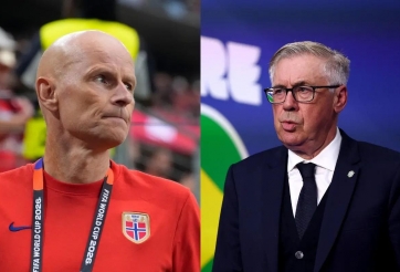 HLV Na Uy gửi thông điệp tới Carlo Ancelotti, tuyên bố đến để thắng Brazil