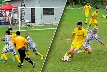 VIDEO: Đội bóng Việt Nam bị tấn công tại giải phong trào Thái Lan