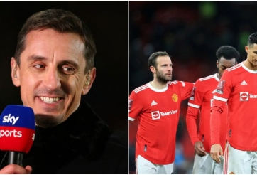 Gary Neville dự đoán MU thua trận thứ 3 liên tiếp tại Ngoại hạng Anh