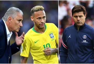 HLV Brazil gọi Pochettino là 'con lừa' vì không biết dùng Neymar