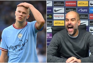 Pep Guardiola chọc quê Haaland vì chỉ ghi được một bàn