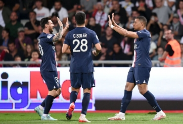 Messi giúp Mbappe lên đỉnh Ligue 1 trong ngày PSG đại thắng