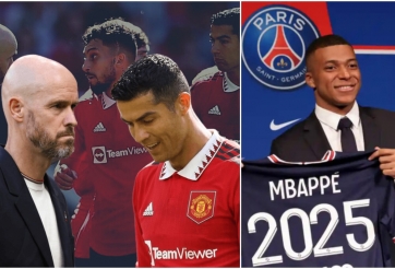 Tin bóng đá 25/10: Ronaldo đối thoại với Ten Hag; PSG xác thực mức lương khủng của Mbappe?
