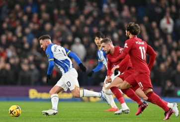 Không được chơi bóng, Liverpool thảm bại trước cơn lốc mang tên Brighton