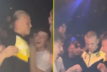 VIDEO: Haaland mặc nguyên áo thi đấu 'quẩy cực sung' trong tiệc chia tay Dortmund