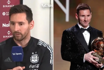 Messi thừa nhận không thể bảo vệ danh hiệu Quả bóng vàng