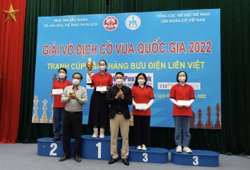 Tuấn Minh và Kim Phụng vô địch cờ tiêu chuẩn giải cờ vua quốc gia