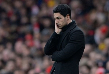 Arsenal thua trận thứ 3 liên tiếp, Arteta lo sốt vó