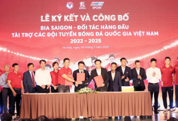 Bóng đá Việt Nam tiếp tục  nhận tài trợ khủng